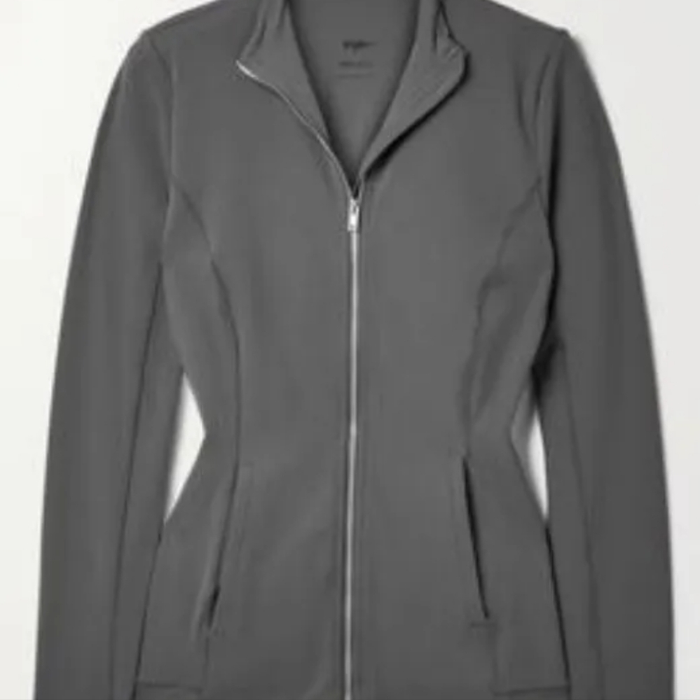 NIKE Women's YOGA Luxe Dri-FIT Full-Zip Jacket  Dark Smoke Grey